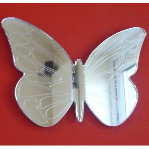 Super Cool Creations Butterfly Mirrors Etched - 45cm x 30cm