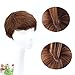 Short Wig for Women Cute Brown Short Pixie Wig Heat Resistant Synthetic Fake Hair Looks Natural Real Wigs