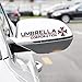 KaLaiXing® 2 pcs Rearview Mirror Reflective Decal. Resident Evil Umbrella Rearview Mirror Reflective Decal Stickers for Car Motorcycle Bicycle--black