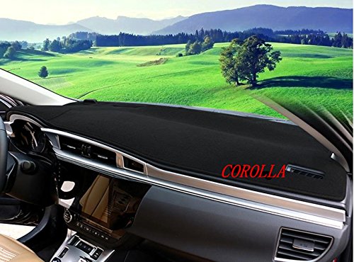 FLY5D® DashMat Car Carpet Dashboard Sun Cover Pad Dash Mat for TOYOTA New COROLLA Year 2014-2016 (TOYOTA New COROLLA Year 2014-2016, Black) - Thumbnail 3