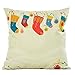 HOSL PSD16 Merry Christmas Series Square Decorative Sofa Car Throw Pillow Case Cushion Cover (Set of 4)