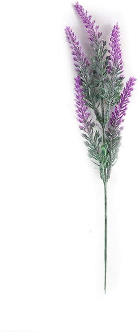 Amazon ラベンダープラスチック造花ロマンチックなプロヴァンス紫のブーケと緑の葉結婚式ホームテーブルデコレーション偽花 Purple Red Branch 1 Pc 造花 オンライン通販