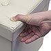 Sorbus Storage Bench Chest – Collapsible/Folding Bench Ottoman with Cover – Perfect Hope Chest, Pouffe Ottoman, Coffee Table, Seat, Foot Rest, and More – Contemporary Faux Leather, Large (Beige)