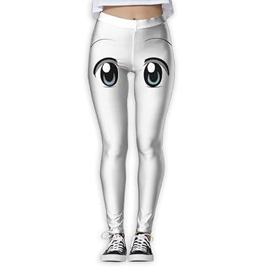 Amazon Com Zhangyu Bright Anime Eyes Women S High Waist Sports