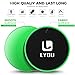 LYOU Exercise Sliders, Multi-Function Core Sliders: Dual Sided Exercise Disc for Enhancing Coordination of Whole Body, Perfect for Use on Carpet or Hard Floors (Green)