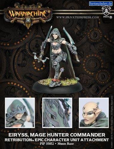 Privateer Press Warmachine - Retribution of Scyrah - Eiryss Mage Hunter Commander Model Kit