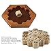 HuoBi Wooden Digital Platter Puzzle, 20 Pieces Brain Teaser Toy for Kids and Adults, Recommended Age 6+ Years