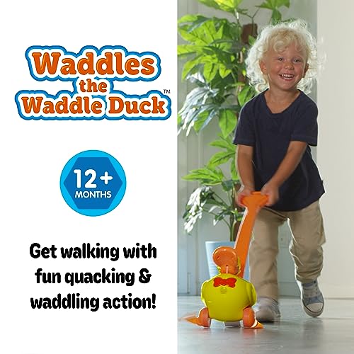 Waddles the Waddle Duck Baby to Toddler Push Toy with Quacking Sounds