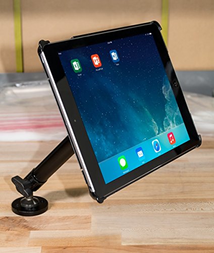 ARKON 10-Inch Custom Fit Heavy-Duty Drill Base Screw Mount with Arm for Apple iPad Air (IPAHD005)