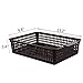 Pekky 16 Quart Plastic Folding Storage Crates, 2 Packs Collapsible Storage Crate Basket, 13.7