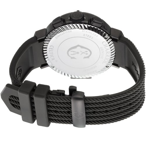 Charriol-Mens-Celtica-Grey-Dial-Grey-Rubber-Strap-Chrono-Watch-C44GM174004