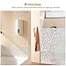 Housolution Refraction Privacy Window Films, No-glue Static Privacy PVC Window Films Non-adhesive Frosted Glass Sticker Heat Control Anti UV Protective Cover for Home, Diamond Cutting (78.7 x 17.7 IN)