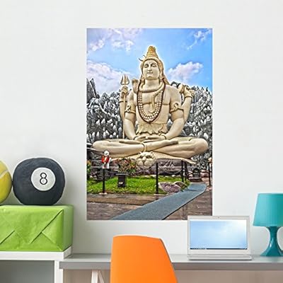 Amazon Com Big Shiva Estatua Bangalore Pared Mural Calcomania Por