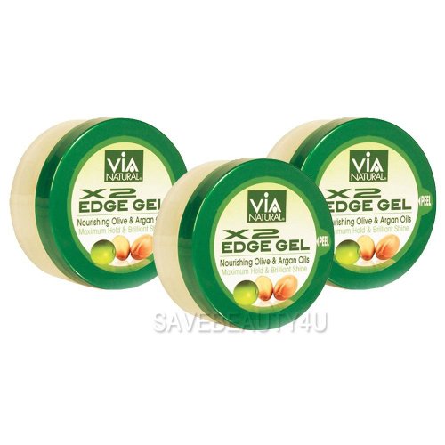 Via Natural Edge Gel, 2 oz (Pack of 3)
