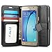 J&D Case Compatible for Galaxy On5 2015 Case, Wallet Stand Slim Fit Heavy Duty Shock Resistant Flip Cover Wallet Case for Samsung Galaxy On5 2015 Wallet, Not for Galaxy On5 2016, Black