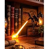 Dragon Bookshelf Nook Light, 3D Printed Fire-Breathing Fantasy Shelf Decor | Flying Dragon Design | Full-Length Glowing Flame