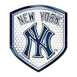 New York Yankees MLB Reflector Decal Auto Shield for Car Truck Mailbox Locker Sticker Baseball Licensed Team Logo
