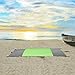 Sand Free Beach Blanket,100% 400T Gird Ripstop Nylon Outdoor Waterproof Picnic Blanket,Oversized 10'X 9' For 7 Adults,Compact,Quick Drying,Lightweight And Durable Design,Includes 4 metal pegs