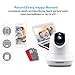 Wifi Baby Monitor Camera Audio 1080p Wireless, Two Way Audio Pet Cameras Security System Surveillance HD Home Indoor for Infant Nanny Pet Garage Elder with Motion Detection Night Vision, Pan Tilt Zoom