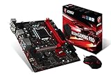 MSI Gaming Intel B250 LGA 1151 DDR4 HDMI micro-ATX Motherboard Including DS B1 Gaming Mouse (B250M GAMING PRO)