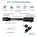 AC-DK 5/8'' Trailer Hitch Lock Pin 2-Pack with 6 Keys, Solid Steel Including 5 Rubber ''O'' Rings and 1 Steel ''R'' Ring To Fit 2'', 2-3/4'' and 3'' Hitch Receiver Class I, II, III, IV, V