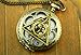 Joyplancraft Legendary Pocket Watch Necklace Deathly Hollows Charm with Locket Gl Dial Pocket Watch