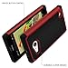 Nokia Lumia 730 Case, Nokia Lumia 735 Case, MagicMobile [Dual Armor Series] Durable [Impact Shockproof Resistant] Double Cover [Hard Shell] + [Flexible Silicone] Case for Nokia Lumia 730 / 635 - Red