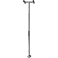 Signature Life Sure Stand Straight Pole, Elderly Tension Mounted Floor to Ceiling Transfer-Pole, Bathroom Safety Assist Grab Bar and Stability Rail, Graphite