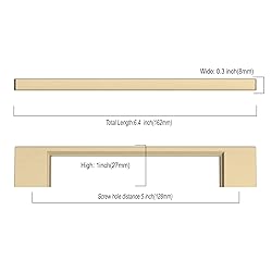 Asidrama 30 Pack 5 Inch(128mm) Brushed Brass