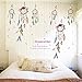 TUANTUAN 1 Sheet Dream Catcher Feathers Wall Sticker Mural Art Removable Decals for Classroom Offices Kids Bedroom Bathroom Living Room Decoration
