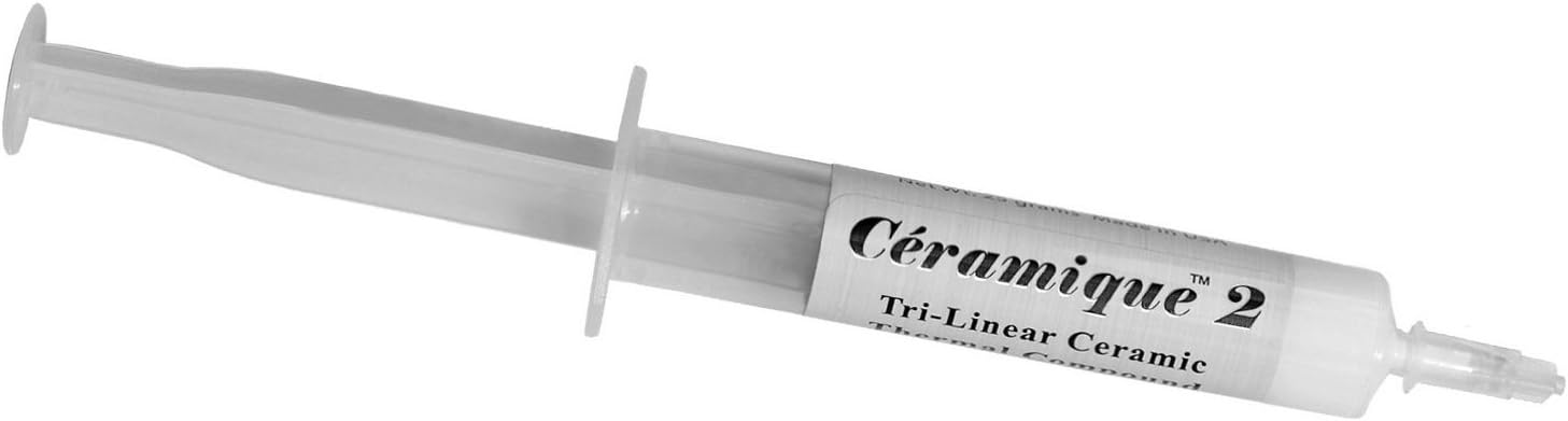 Arctic Silver Ceramique 2 Premium High Density Tri Linear Ceramic Thermal Compound 25 Gram Syringe