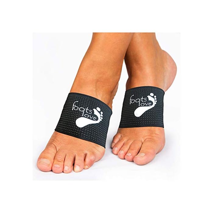 Foots Love Plantar Fasciitis - Arch Support Inserts Compression Copper -Arch Sleeves for Men and Women. Fast Arch and Heel Pain Relief