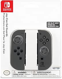 PDP Gaming Ergonomic Comfort Grip Joy Con Gel Guards: Grey - Nintendo Switch