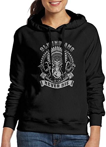 Womens Adult Classic Fashion Old Indians Never Die For Biker Sweatshirt