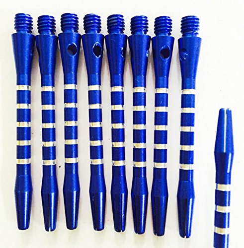 TMERY Re-Grooved Anodised Aluminium Striped Dart Shaft - Random Color - Thumbnail 6