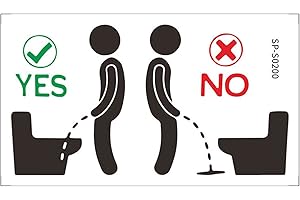 LOYILAT Window Stickers Home Decor Removable Toilet Stickers Bathroom Toilet Decoration Self Adhesive Paper (White, One Size)