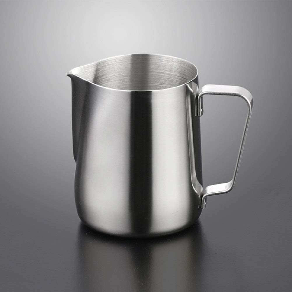 Demarkt Stainless Steel Coffee Milk Frothing Pitcher Steaming Frothing Pitcher (350ml)