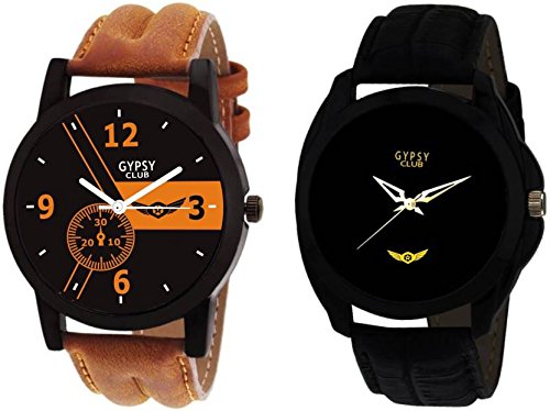 Analogue Multicolor Dial Men's & Women's Watch Combo - Gcm189