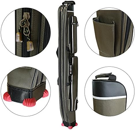 South Pioneer Portable Waterproof Fishing Rod Carrier Canvas Fishing Pole Tools Storage Bag Case