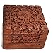 StarZebra Jewelry Box Novelty Item, Unique Artisan Traditional Hand Carved Rosewood Jewelry Box From India