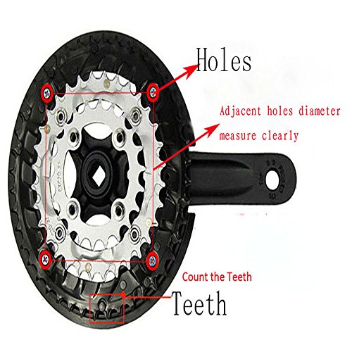 Joan Bicycle Chainring Sprockets Cranksets Guard Protector 42t 4 Bolts 105mm, Bike Chainstay Protector