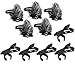 Movo MCW8 5-PACK of Lavalier Microphone Windscreen Muffs and Metal Crocodile Lapel Clips for 12mm Mic Capsules - Fits Movo LV8-C and LV8-D Broadcast Lavalier Microphones