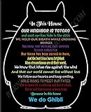 In This House We Do Ghibli, Movie-Mashup Art Print (8x10)