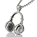 Hip Hop Headphone Pendant Necklace DJ Music Wireless Earphone Chain Necklace