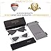 SOJOS Designer Cateye Triangle Sunglasses High Pointed Flat Mirrored Lens SJ2051 with Black Frame/Grey Lens + White Frame/Grey Lens 2 Pairs of Sunglasses