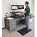 Seville Classics airLIFT Cushioned Anti Fatigue Mat Ergonomic Padded Memory Foam Support Rug, for Office Standing Desk, Garage, Kitchen, Home, Black, 32