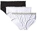 Olga Women's Without a Stitch Lace Hipster 3-Pack Panty