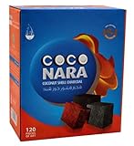 Coco Nara Hookah Shisha Natural Charcoals 120 Pieces by CocoNara