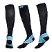 Compression Socks for Women Men, Sable 1 Pair Stockings 20-30 mmHg High Sleeves Calf Athletic Fit for Nurses, Running, Hiking, Medical, Pregnancy, Travel, Exercise & Recovery, L/XL 8-14