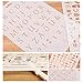 SUBANG 10 Pcs Stencil Alphabet Stencil Letter Stencil Templates for Painting and Crafts